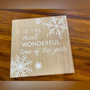 Most Wonderful Time of the Year Wooden Sign